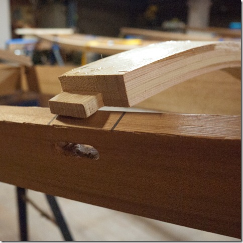 A cut tenon A cut tenon