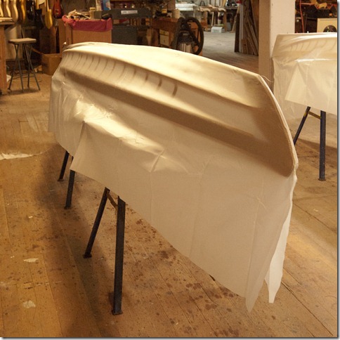 The boat is starting to get some form with this tensioning The boat is starting to get some form with this tensioning